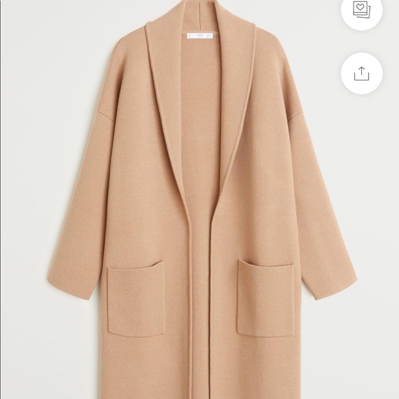 Coats | Mango Camel Coatigan | Poshmark